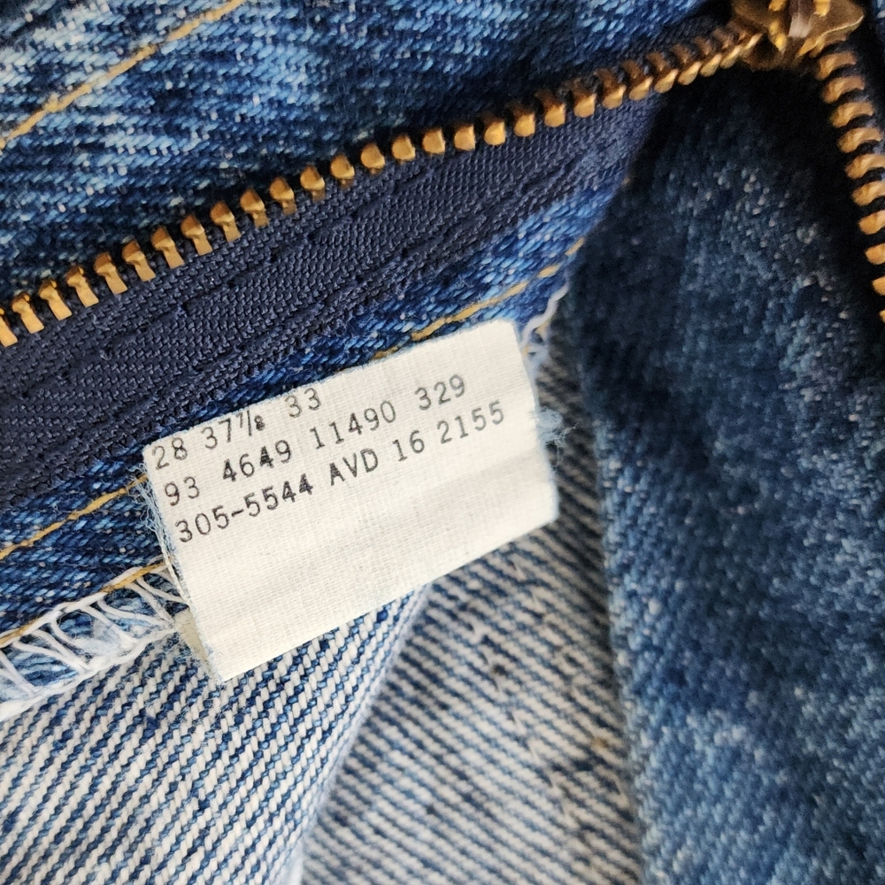 VTG Lee Relaxed Fit Tapered Leg Blue Jeans Women's Size 10 Long NWT - Picture 16 of 16